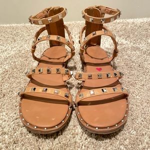 Tan Steve Madden Studded Sandal